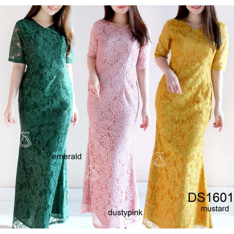 ARDS1601- DRESS SCUBA BRUKAT BORDIR DRESS SCUBA IMPORT MURAH DRESS SCUBA MURAH BERKUALITAS