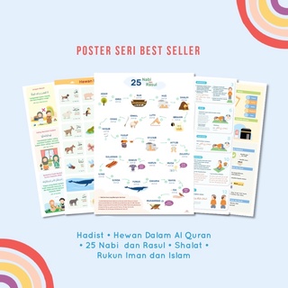 20 Tema Best Seller Poster Anak Edukasi Islami