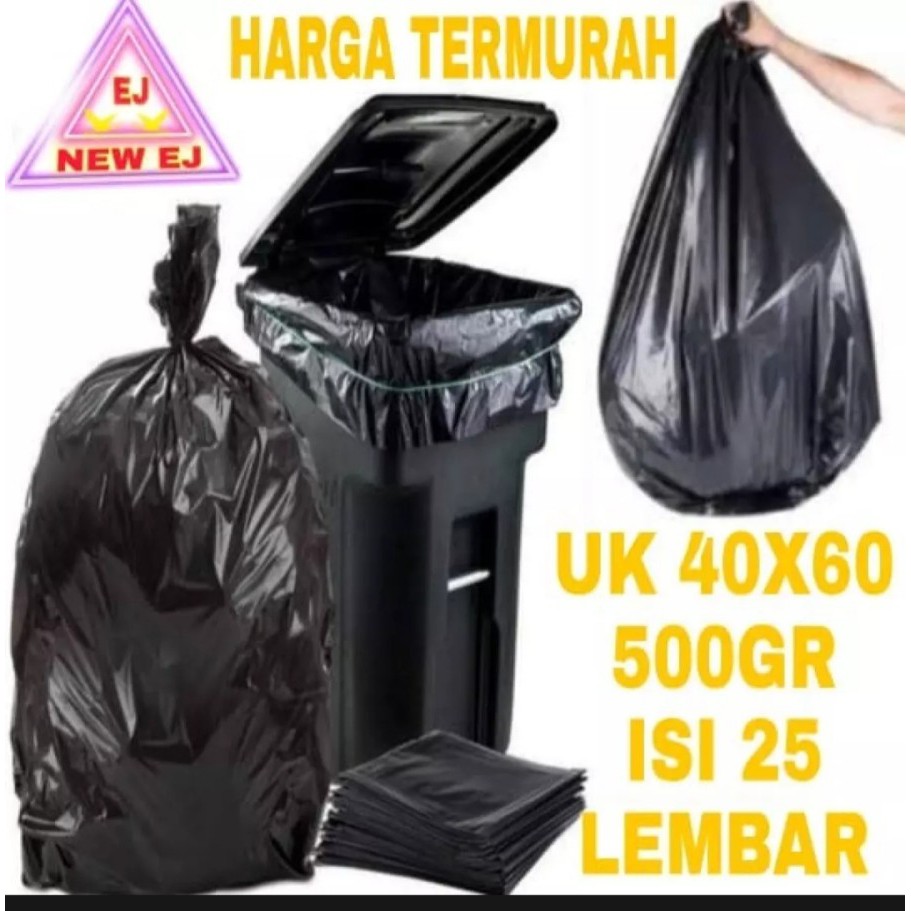 kantong plastik sampah. 40x60