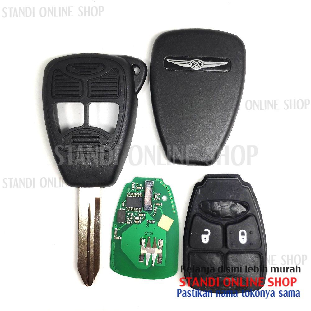 Remote Set Komplit Kunci Mobil Chrysler PT Cruiser Sebring Pasifica