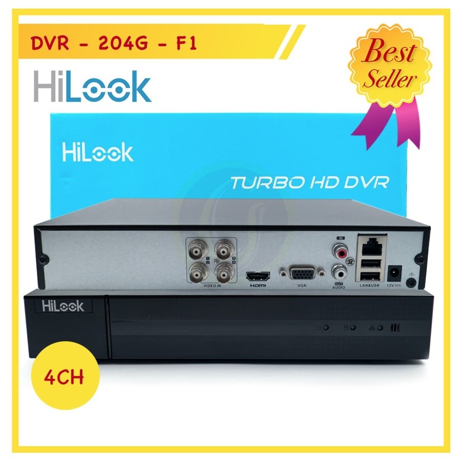 DVR HiLook by Hikvision 4CH / 4 CHANNEL 1080P DVR-204G-M1