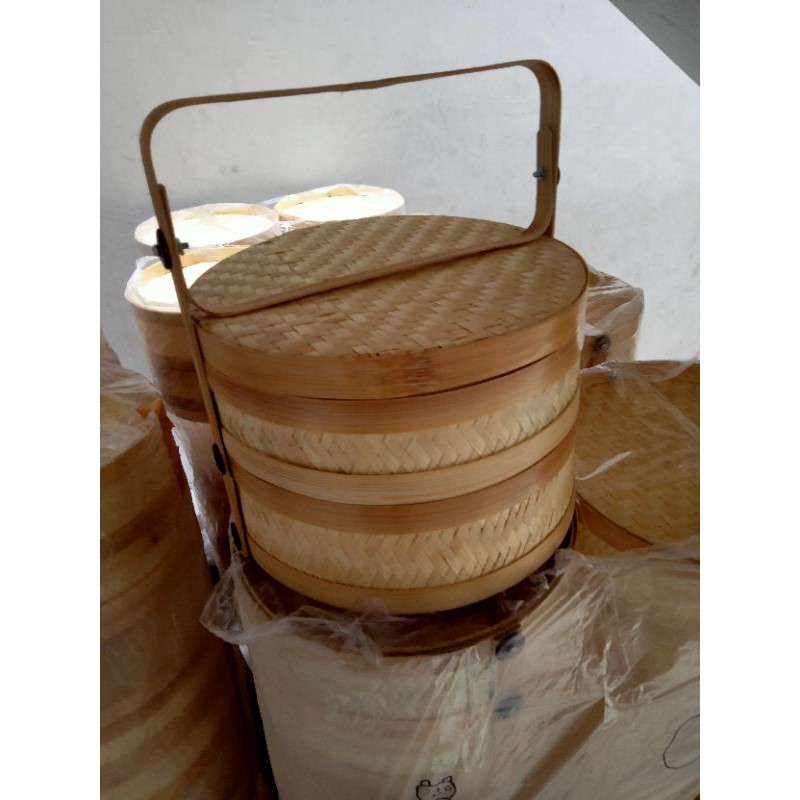 

rantang bambu diamtr 30x30,susun 2