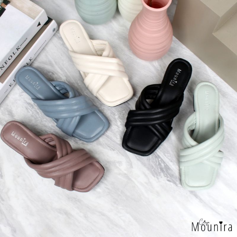 CLOUDY Sendal Heels Wanita By Ceisya Mounira