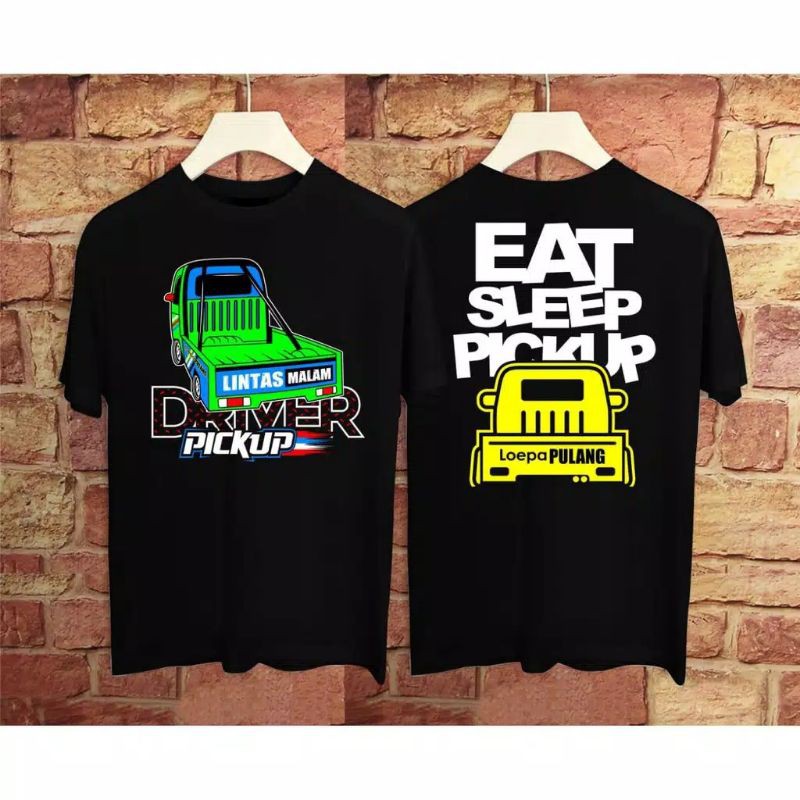 fourfashion - Kaos Pria / Kaos Distro Lintas Malam Driver Pick UP FN018