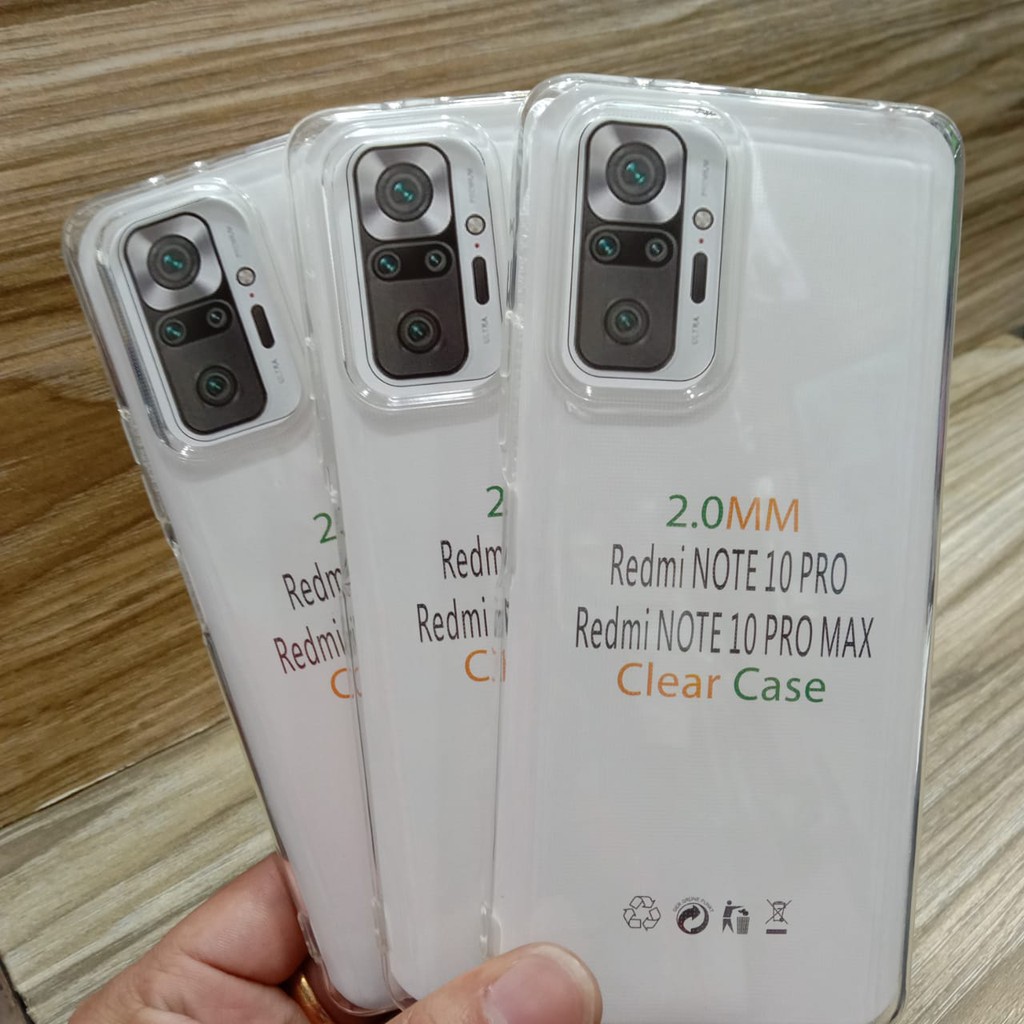 C/C- XIAOMI REDMI 10, REDMI NOTE 8, REDMI NOTE 8 PRO, REDMI NOTE 9, REDMI NOTE 9 PRO, REDMI NOTE 10/10S, REDMI NOTE 10 PRO, REDMI NOTE 11 5G/POCO M4 PRO 5G SOFT CASE CLEAR CASE BENING TEBAL 2.00MM SILIKON CASE JELLY CASE BENING TRANSPARANT CASE OEM