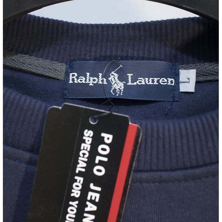 CREWNECK POLO NAVY