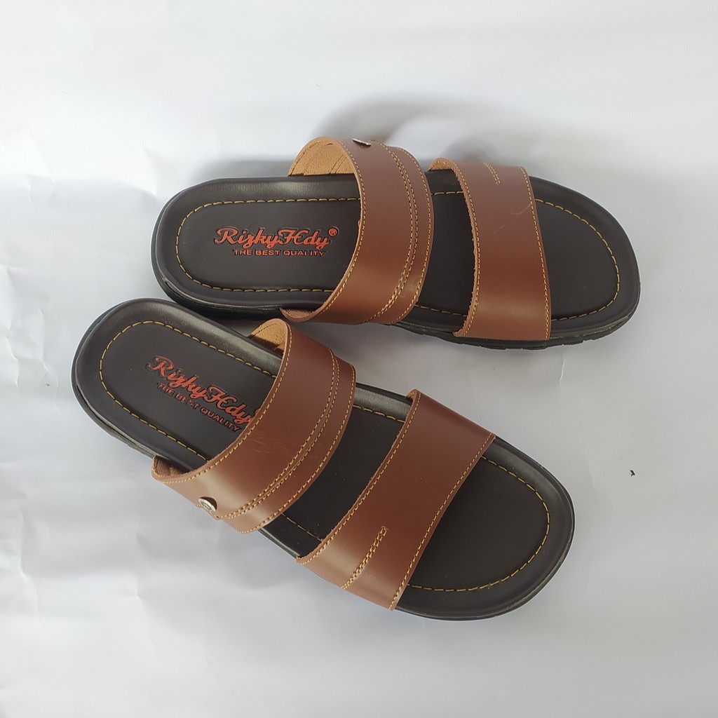 Sandal Pria kulit pu leather Murah 01