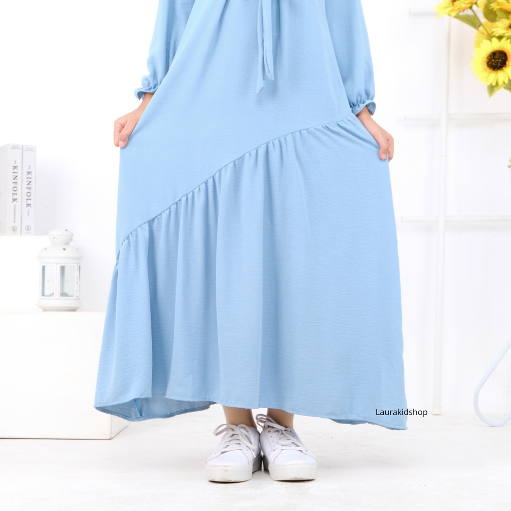 Gamis Anak / Gamis Anak Perempuan / Baju Muslim Anak Perempuan HIKARI 5-10 Tahun