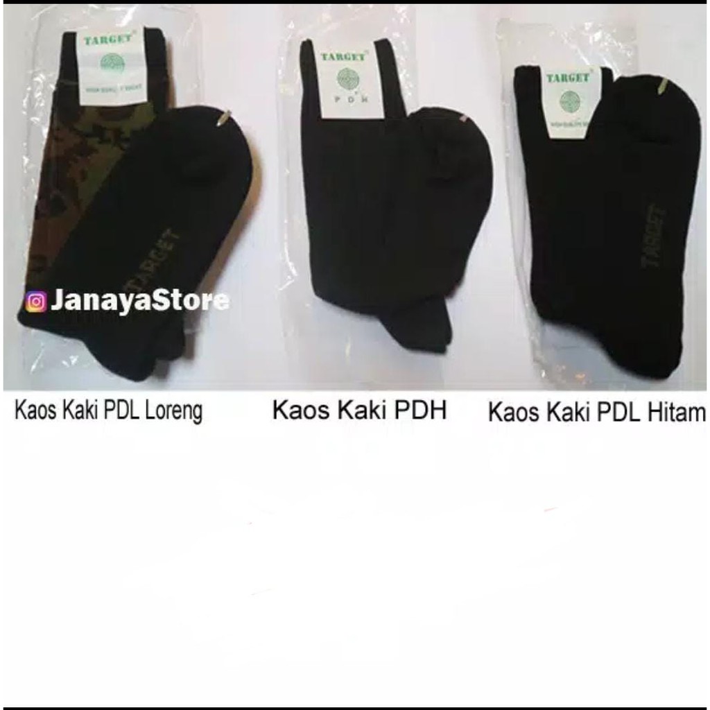 KAOS KAKI PDL TARGET KAOS KAKI PDH TARGET ORIGINAL DIJAMIN ORI