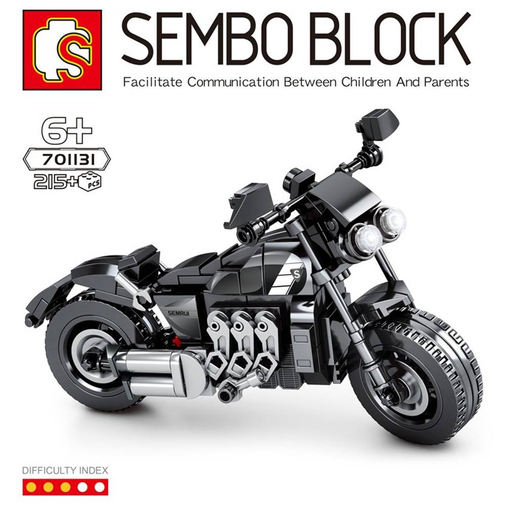 Brick Sembo Block Sepeda Motor Technic Street Racer Motorbike Motorcycle Ride S 701113 701115 701116