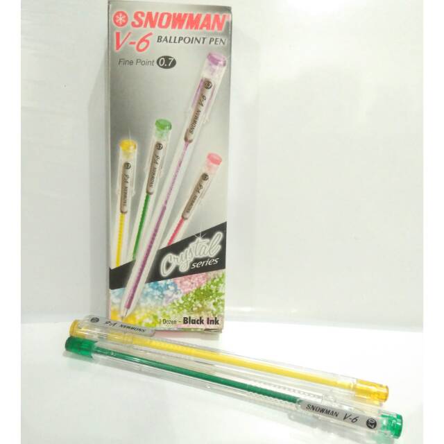 

Pulpen Hitam 0.7 Snowman V6