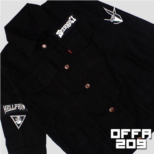 Harga Promo Z9DSM Jaket jeans peria jaket hitam pria denim hitam 77 Laris JAKET JEANS DENIM PRIA TER