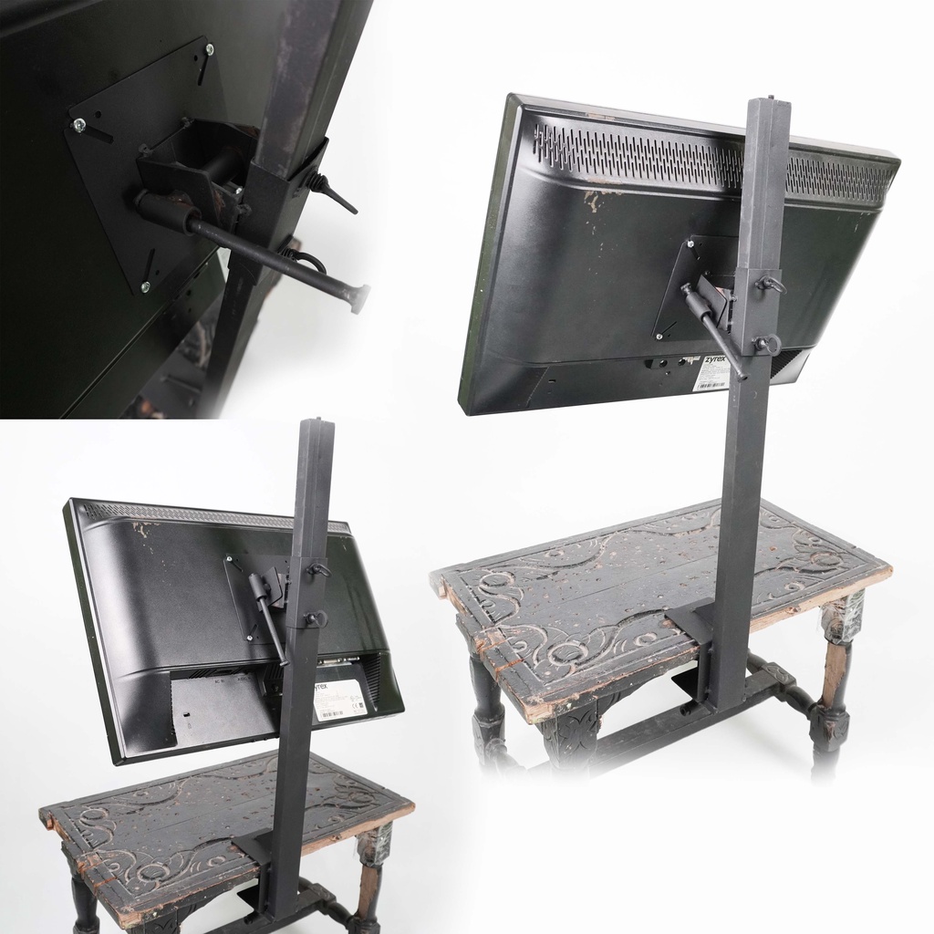 TILT Bracket Monitor TV LCD LED Jepit Meja Desk Mount Stand Kamera Mounting Camera