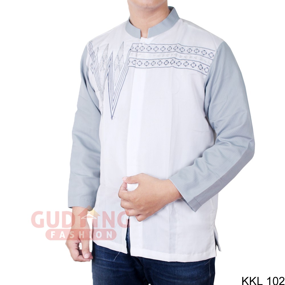 Gudang Fashion - Baju Koko Panjang Pria Muslimin (KKL)