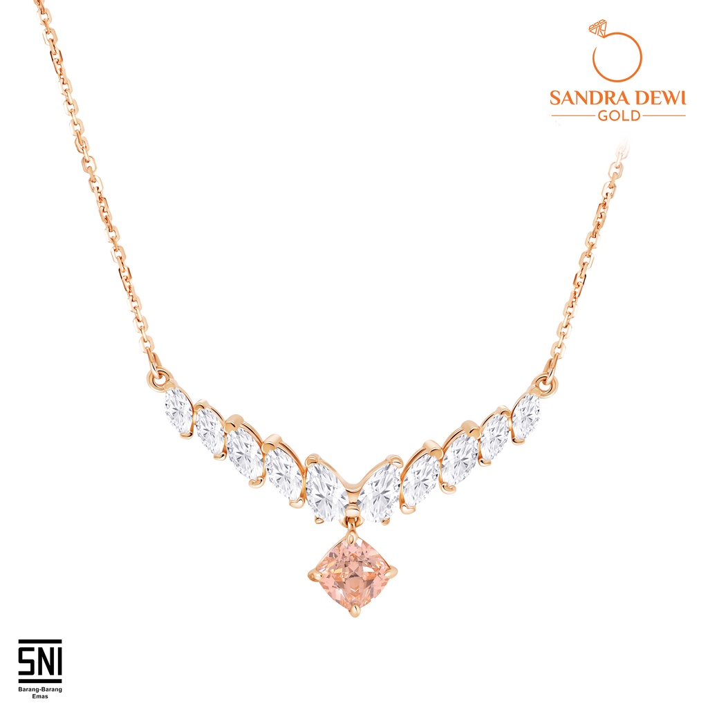 Kalung Sandra Dewi Gold Morganite Vol.2 Collections NC210296