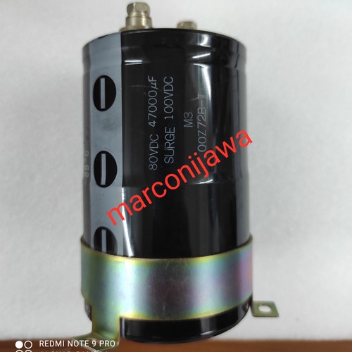 mj1463 capasitor elco 47000uf 80Vdc surge 100V Marcon diam 6-5cm x