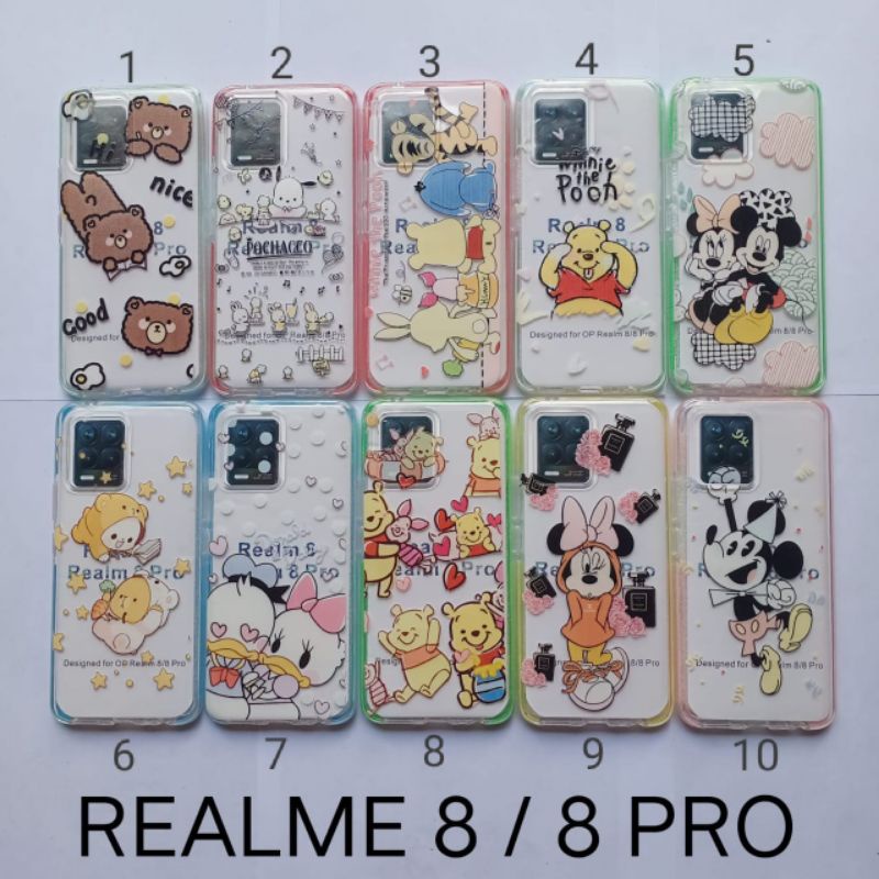 Case gambar Realme 8 4G . Realme 8 PRO 4G motif cewek ( 3 motif ) soft softcase softshell silikon cover casing kesing housing