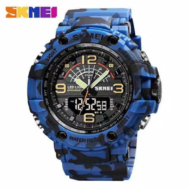 SKMEI 1617/JAM PRIA SPORT DUALTIME WATERESISTAN ORIGINAL/SKMEI SPORT TYPE 1617 TERMURAH/SKMEI 1617 TERLARIS