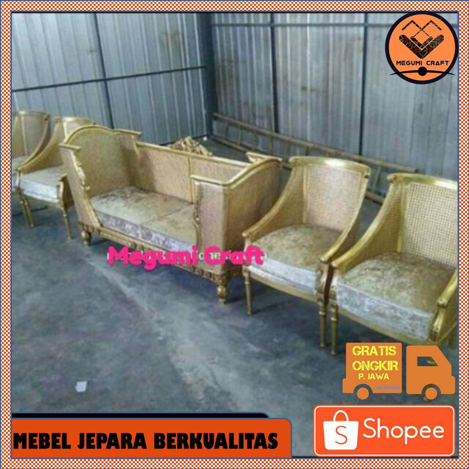 Kursi pengantin sofa pelaminan mebel Jepara mewah