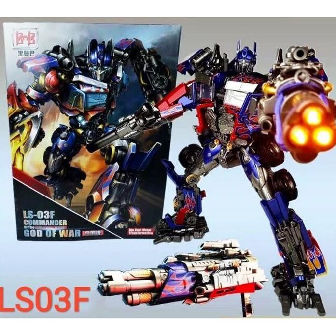 Kualitas Terbaik BMB LS-03F God Of War TRANSFORMER KO MPM-4 OPTIMUS PRIME Upgrade LS-03 CUCI GUDANG