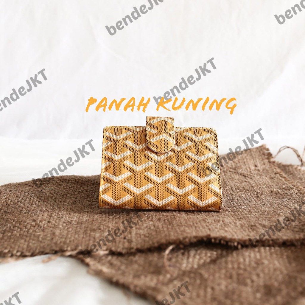 BENDE - DOMPET KARTU MOTIF PANAH DAN UANG KERTAS PREMIUM WANITA IMPORT TEMPAT KARTU CARD