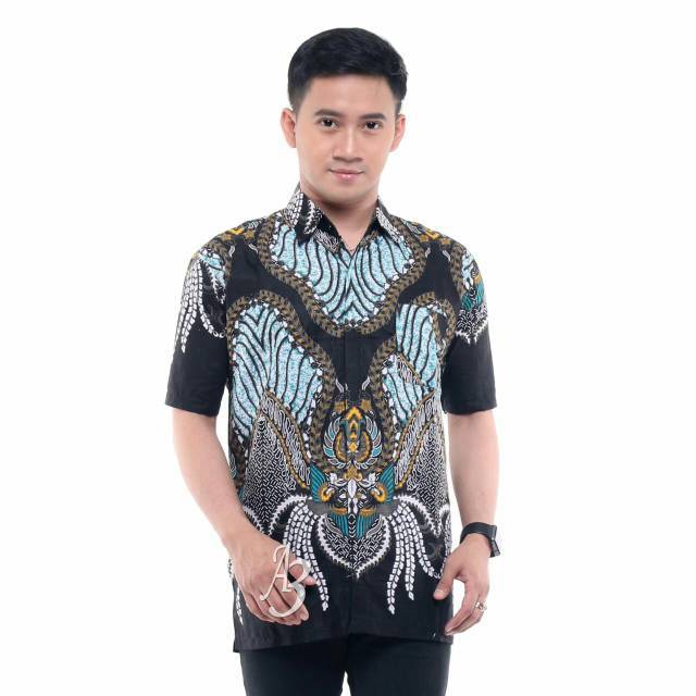 KEMEJA BATIK LENGAN PENDEK MOTIF ETNIK BATIK PEKALONGAN BAHAN KATUN HALUS NYAMAN DAN ADEM DIPAKAI 01