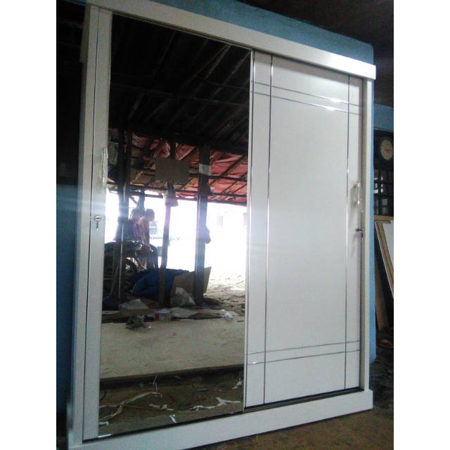 Lemari sliding 2 pintu