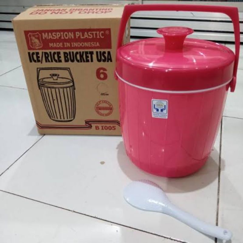termos nasi termos es batu merk maspion ice/rice bucket 6 8 10 14 17