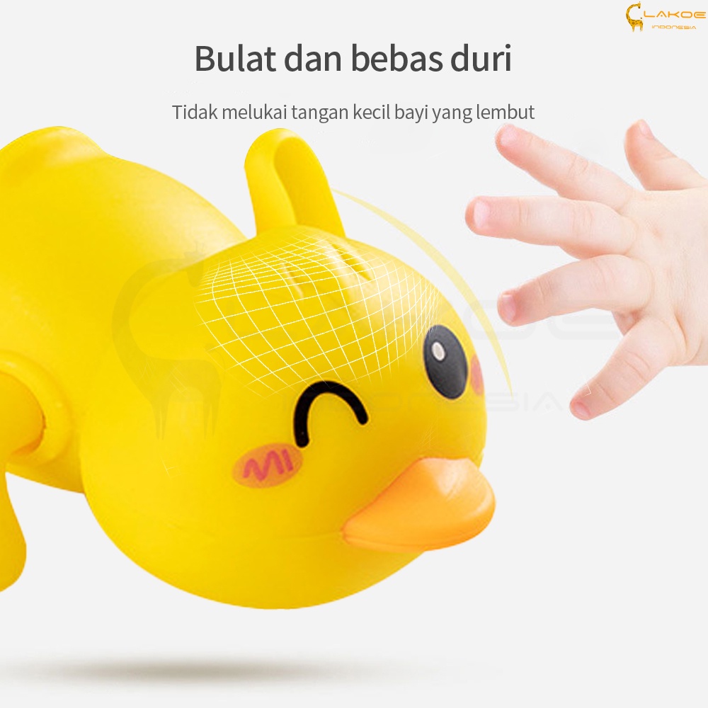 LAKOE Mainan mandi anak bayi Mainan renang bebek