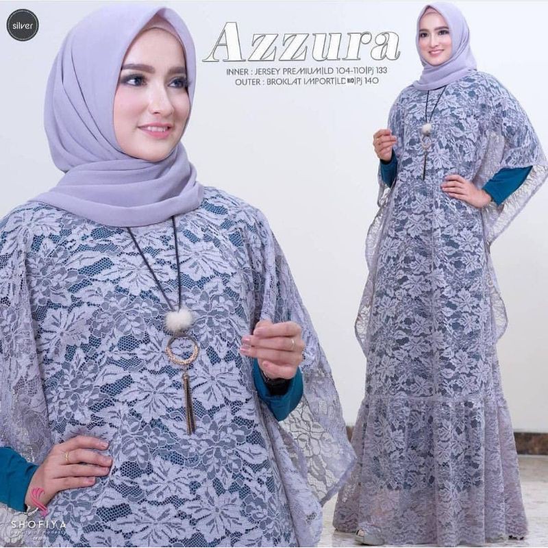 Azzura Dress, DRESS MUSLIM, baju wanita, baju gamis, dress, gamis, Baju gamis, fashion wanita