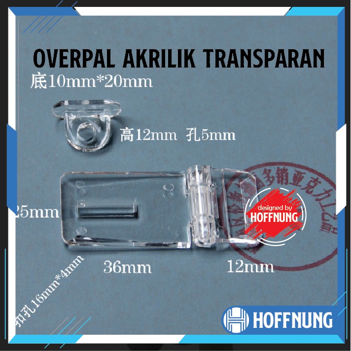 Gembok Akrilik Kunci Akrilik Grendel Bening Lock Acrylic Overpal Latch Box Kotak Amal