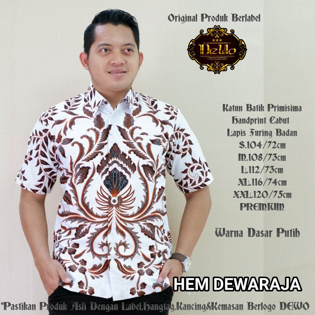 DEWARAJA DEWO BATIKSOLOAMANAH KEMEJA BAJU BATIK PRIA SOLO LENGAN PENDEK PANJANG LAPIS FURING ATASAN BATIK PREMIUM MODERN KATUN HALUS RYUNAGA ABIYASA BIMASENO ELANG EMAS BRATA SALAMPAT HEMKO BARUNO HARIMAU MODHANG NAVY GENDEWA DAMAR HITAM PRABA DEWO DAMAR