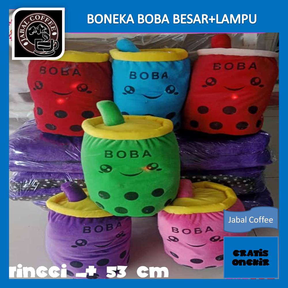 Boneka Boba Lampu LED Ukuran Jumbo Size Galon AQUA Besar Berat 600 Gram 01