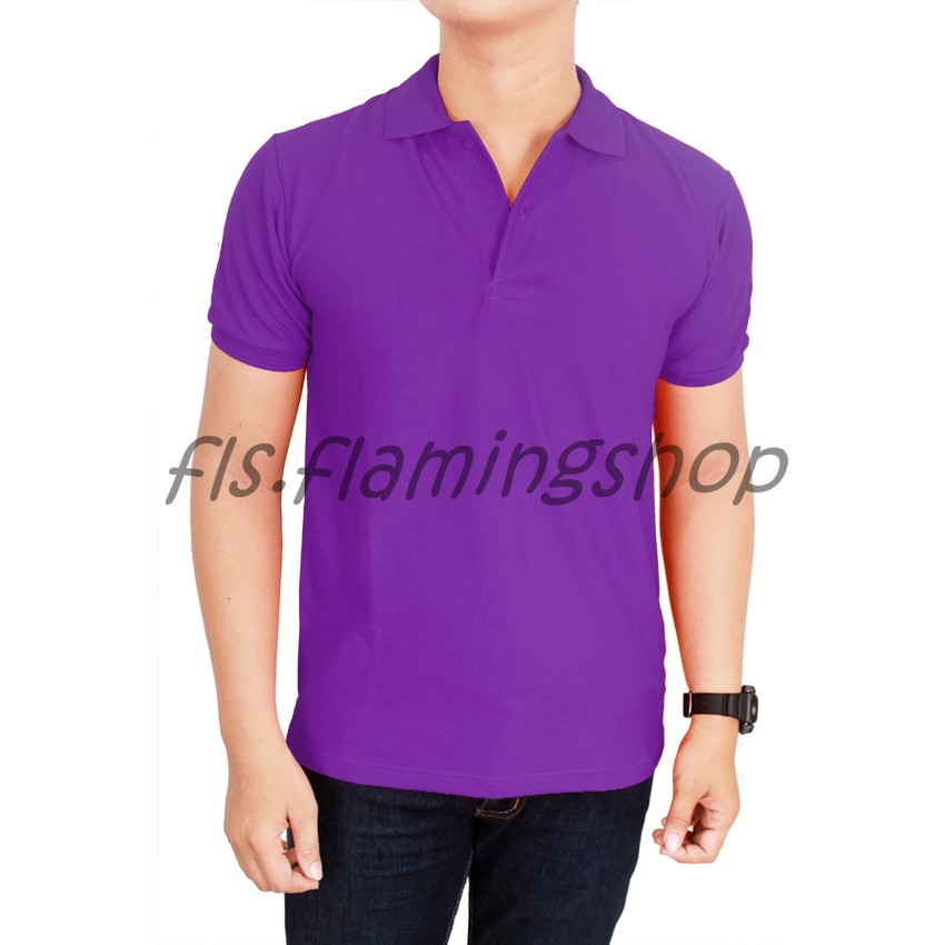 Polo Shirt Ungu Tua/Tshirt Polo/Kaos Kerah Polo/Kaos Polo/PoloShirt/Kaos Berkerah/Baju berkerah