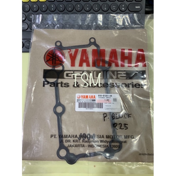 PAKING BLOK BLOCK SEHER MESIN YAMAHA R25 100% ORIGINAL
