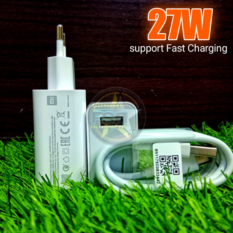 Charger Xiaomi 27watt original type c fast charging Mi9/Mi 9 lite/Mi 9 se By Xiaomi