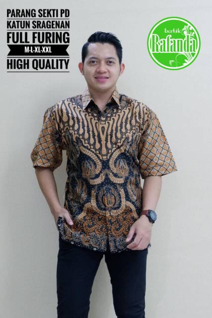 Kemeja Batik Parang Sekti/Batik Eksklusif/Hem Batik Lengan Panjang/Kemja Batik Lengan Pendek