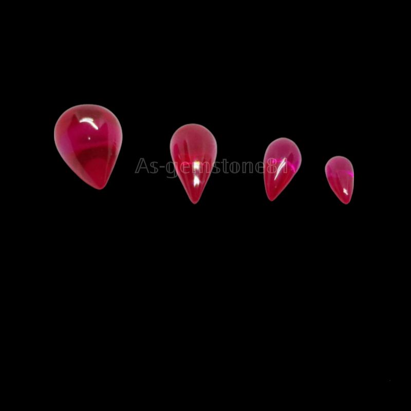 Batu merah Delima Siam bangkok asli Model Cutting Tetes Air Mata