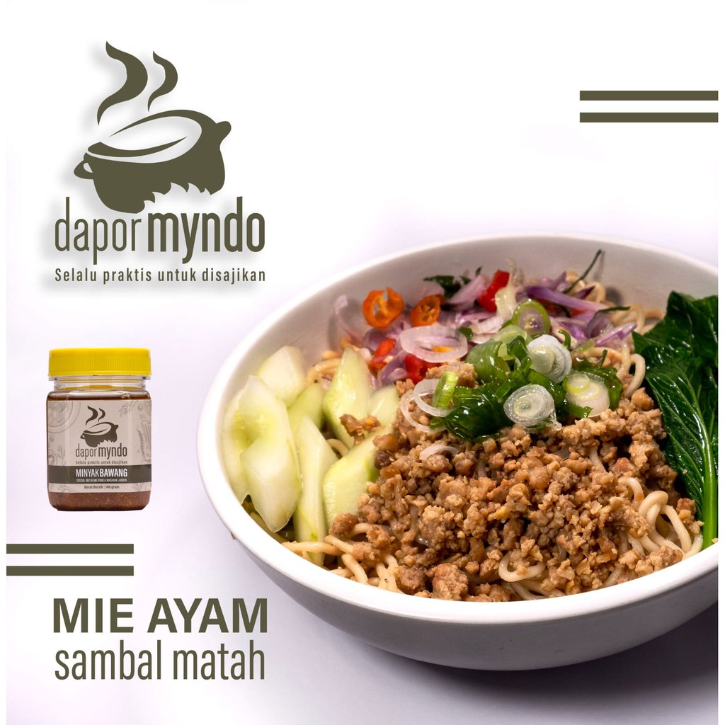 Dapor Myndo Minyak Bawang Bumbu Dasar Siap Pakai Untuk Mie Ayam 148 Gram