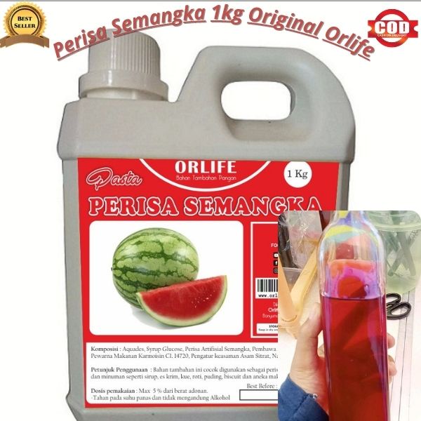 

ORLIFE SEMANGKA 1 KILOAN - PERISA MAKANAN MINUMAN ORLIFE ORIGINAL 100% - PASTA PERISA ESSENS BUAH SEMANGKA 1 KG ORLIFE - PERISA RASA UNTUK ES SYRUP AROMA BUAH TERBAIK PALING ENAK ORLIFE