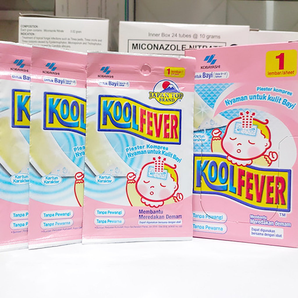 Bisa COD Kool Fever Bayi - Plester Kompres Nyaman Untuk Kulit Bayi - Koolfever Penurun Demam Pada Bayi