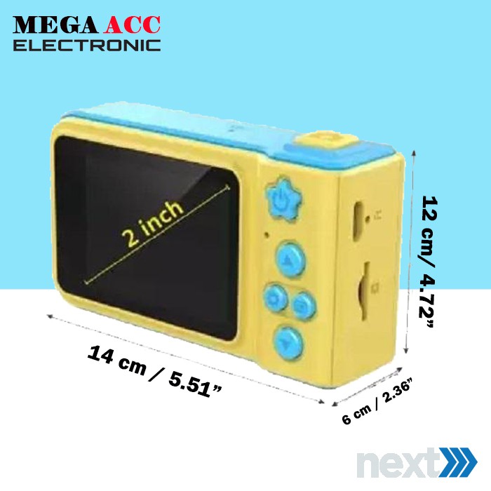 Camera Mini Digital 3Mp HD 1080P 2 Inch For Kids-3