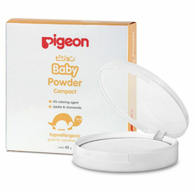 Pigeon Baby Powder Compact 45Gr With Case / Bedak Padat Bayi / Baby Compact Powder BEDAK PADAT 45 g