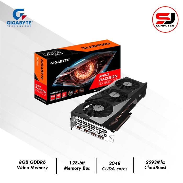 VGA GIGABYTE Radeon RX 6600 XT GAMING OC Pro 8G RX6600