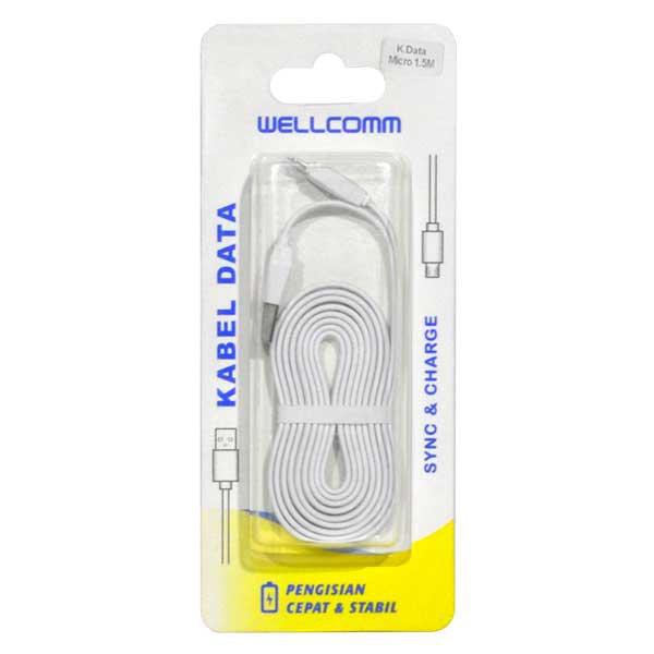 WELLCOMM iPhone ke USB cable 2A 150cm WELLCOMM LIGHTNING to USB fast charge 2A