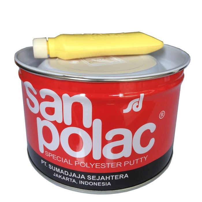 SANPOLAC 1 KG hardener Dempul Plastik 2 Komponen 1 SANPOLAC 1 KG hardener Dempul Plastik 2 Komponen 1