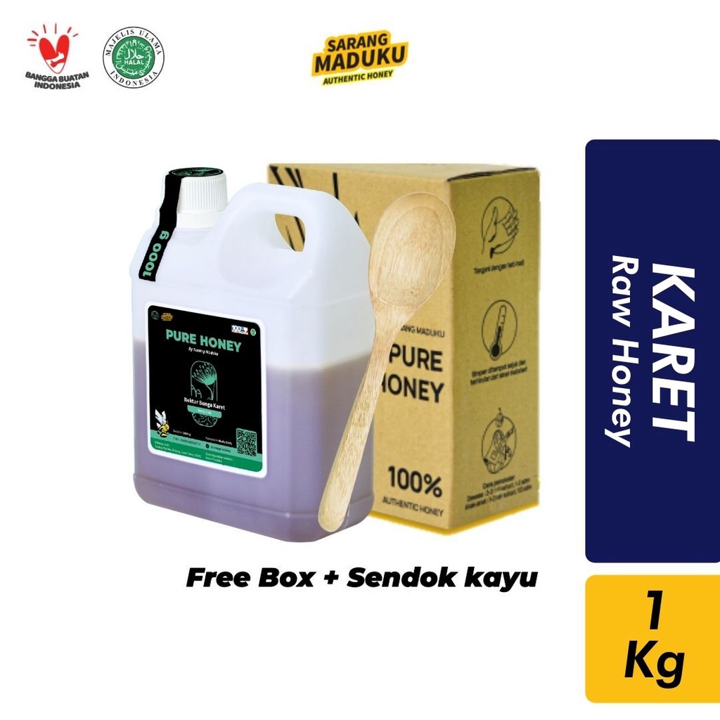 

Madu Karet Madu Murni Madu Asli [1Kg] Nektar Bunga Raw Honey Sarang Maduku