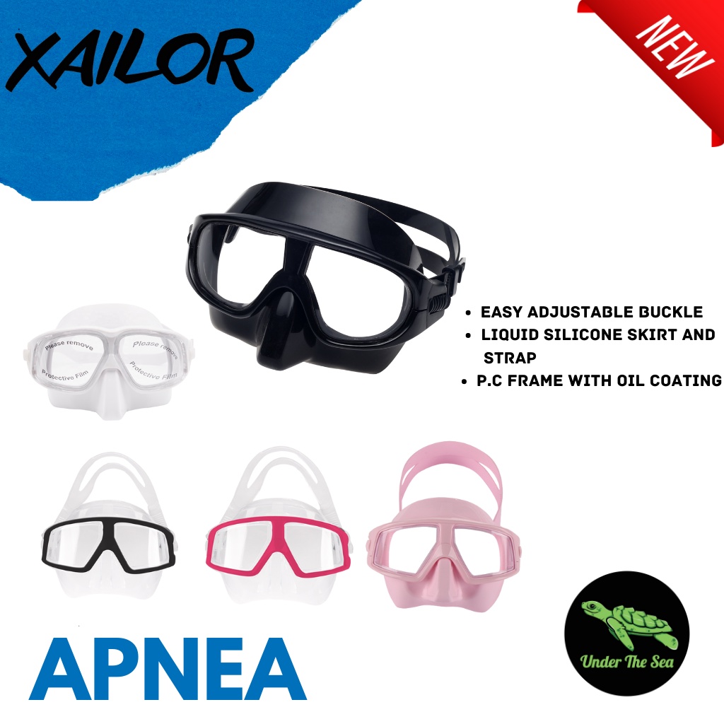 Mask Xailor Apnea Sphero - Kacamata Selam Diving Spearfishing Freedive