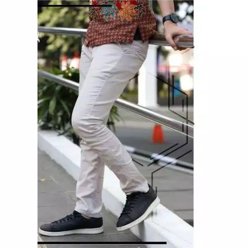 CELANA CHINO panjang pria slimfit KERJAHARIAN Santai Casual Formal