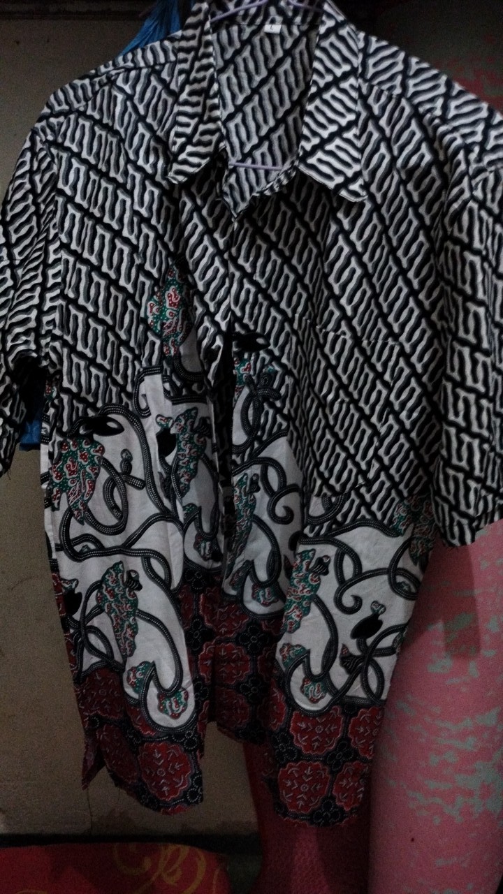 Kemeja Batik Lengan Panjang Batik  Danabrata Pria Motif Songket Hijau Kode 031 M L Xl Xxl Regular